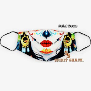 Lady Sugar Skull Version 1 Face Cover Mask