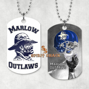 Marlow Outlaws Helmet Dog Tag