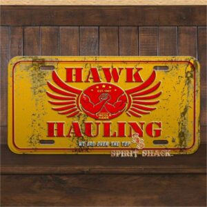 Hawk Hauling (Over The Top Tribute) License Plate