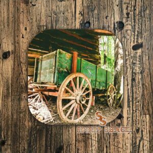 Rustic Western Wagon Coaster