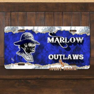 Marlow Outlaws (Outlaw Head) License Plate