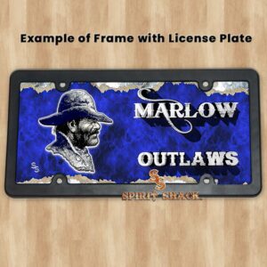 License Plate Frame Front with example Plate